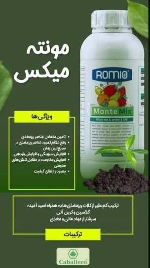 کود مایع 1 لیتری مونته میکس ایتالیا تولید 2026
